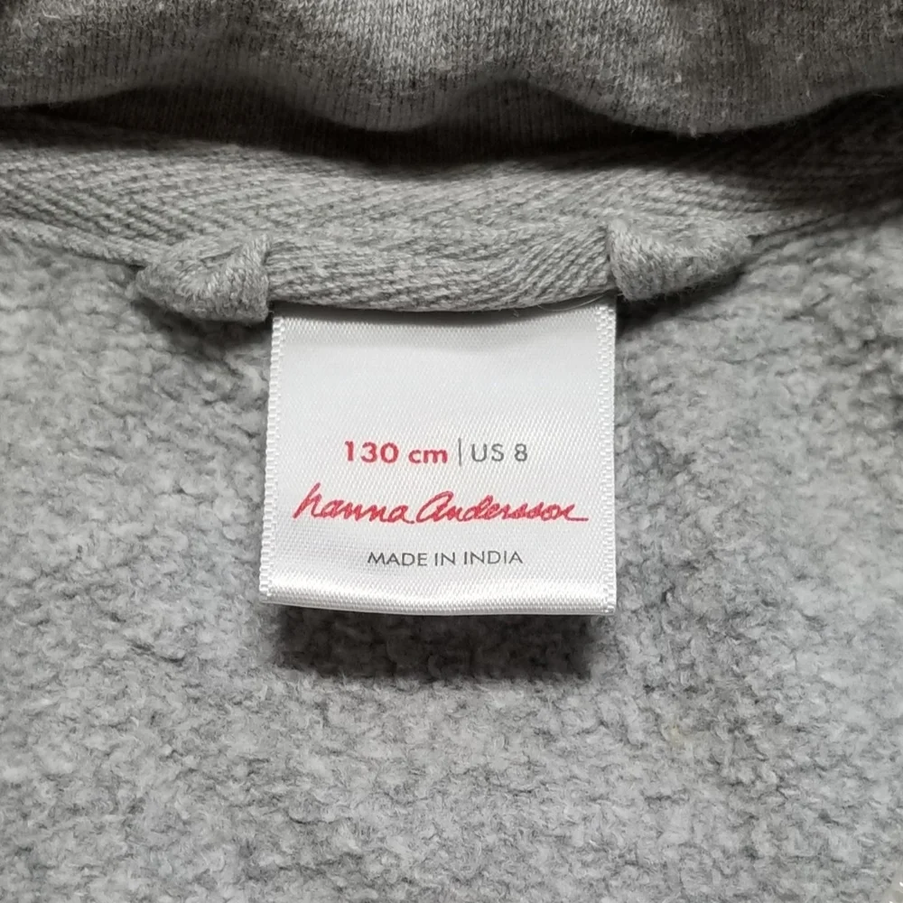 Hanna Andersson Kids Zip-Up Sweatshirt 8Y - Picture 4 of 4